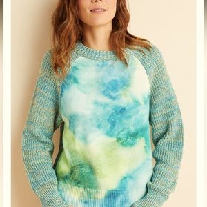 Anthropologie Water Color Tie-Dye Sweater
